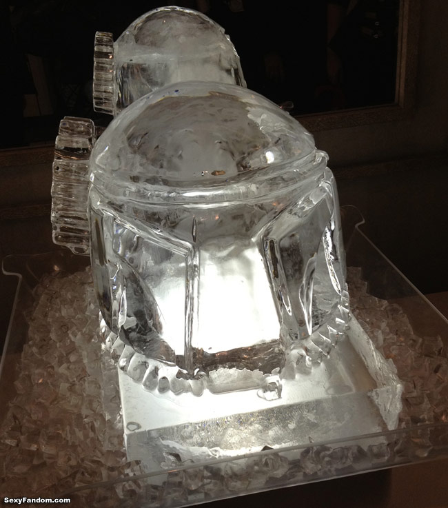 steampunk boba fett ice sculpture