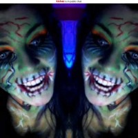 Electric Kickaz Acid Trip Creepy Halloween Bodypainting