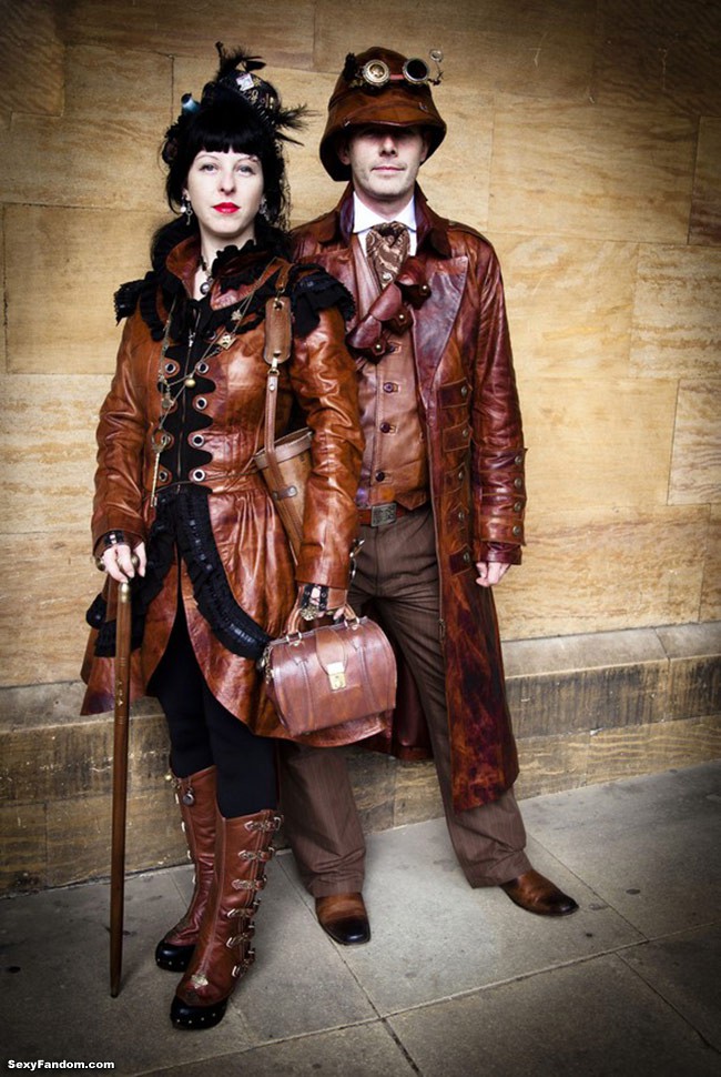 impero london steampunk leather jacket