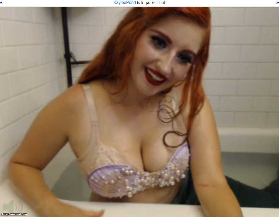 kayleepond mermaid redhead cam