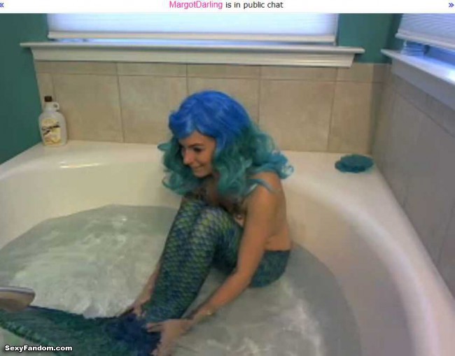 margotdarling mermaid costume cam