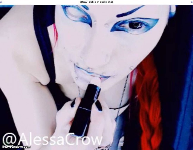 alessa crow 666 white eye nun
