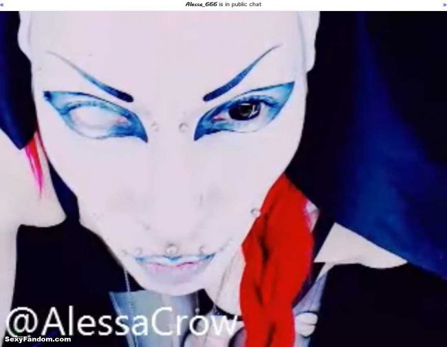 alessa crow 666 white eye nun