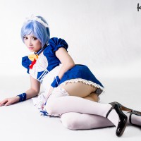 rei ayanami maid cosplay