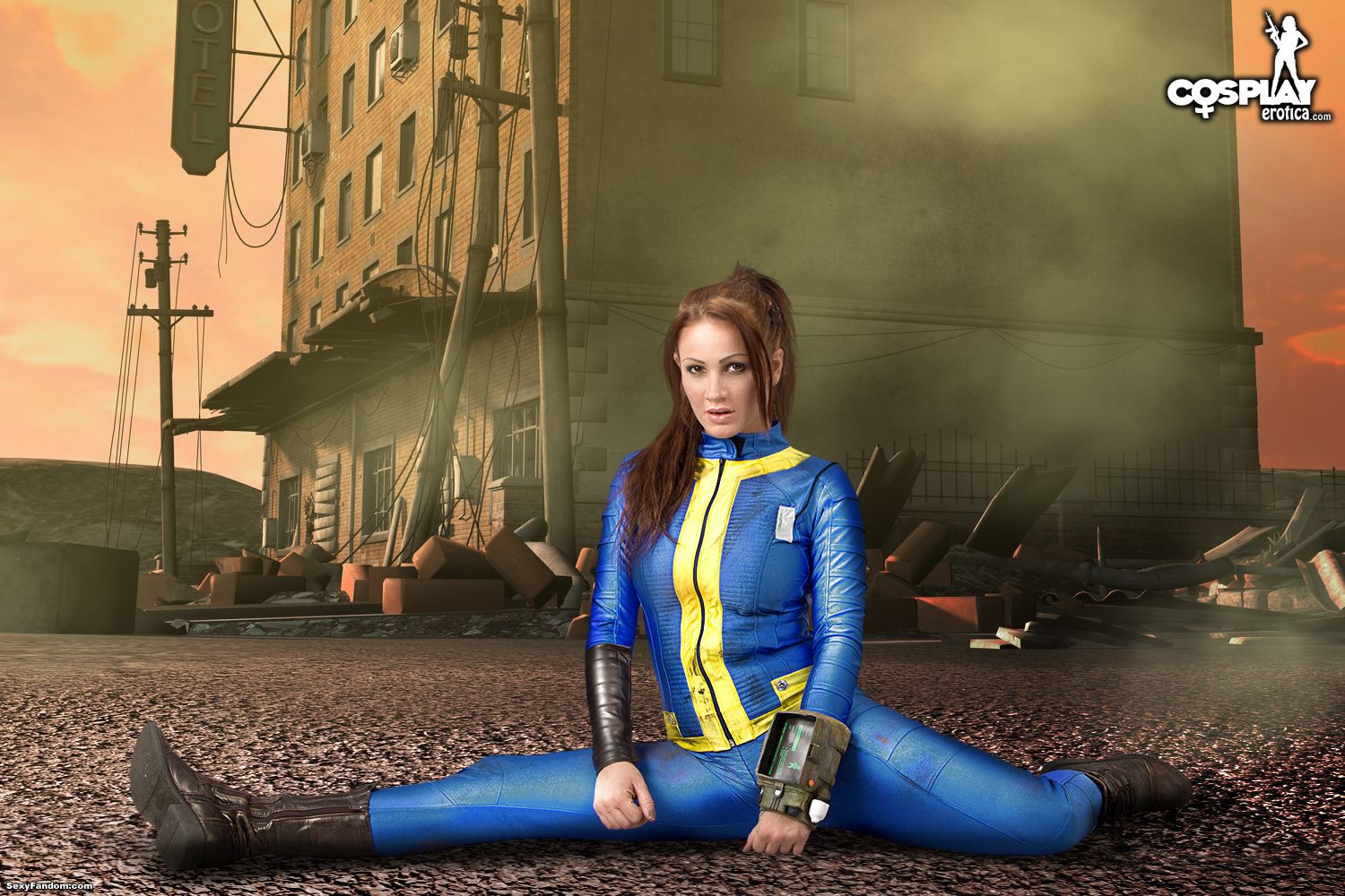 Gogo Survives With Hotness In Fallout Cosplay. commonwealth. cosplay. costu...
