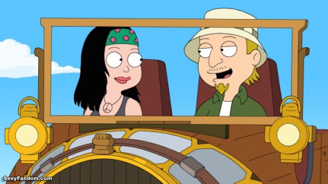 AMERICAN DAD: When Hayley and her old boyfriend, Jeff, elope, Stan freaks out and offers a reward to anyone who can stop them, sparking a wild goose chase throughout town in the "100 A.D. Part 1" season premiere milestone episode of AMERICAN DAD airing Sunday Oct. 3 (9:30-10:00 PM ET/PT) on FOX.  AMERICAN DAD © and ™ TTCFFC ALL RIGHTS RESERVED.