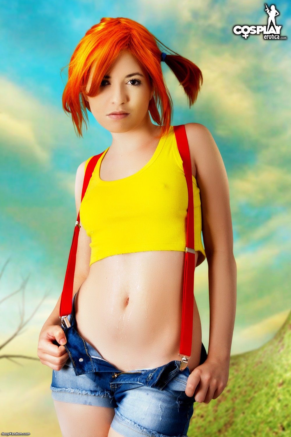 Hot Misty Cosplay Strip And Intense Erotic Training. 