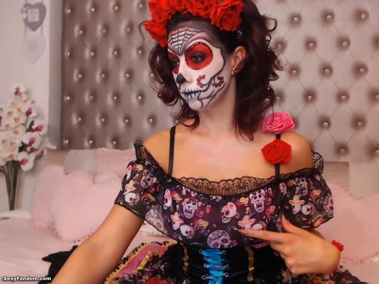 AmberEly Does A Great Sugar Skull