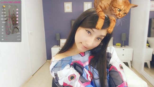 Say Hi To Anniesclub’s D.Va (And Her Virtual Kitty)