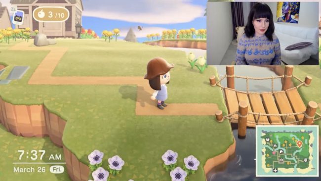WildByNature Builds Her Island In Animal Crossing
