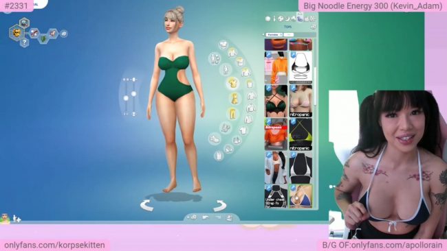 KorpseKitten’s Sexy Digital Mischief In Sims 4 Gameplay