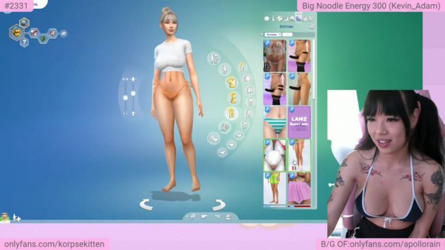 KorpseKitten’s Sexy Digital Mischief In Sims 4 Gameplay
