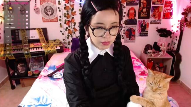 The_kitty_roxy Is One Mysterious Wednesday Addams