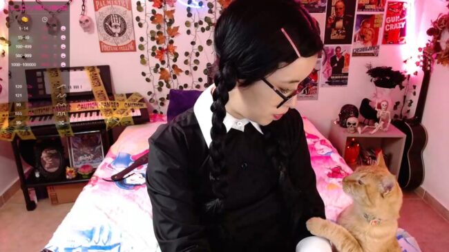 The_kitty_roxy Is One Mysterious Wednesday Addams