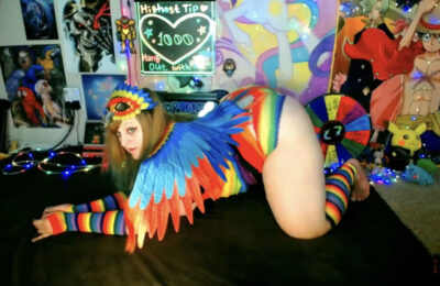 BabyZelda Flaps Her Colorful Wings As She Transforms Into A Parrot
