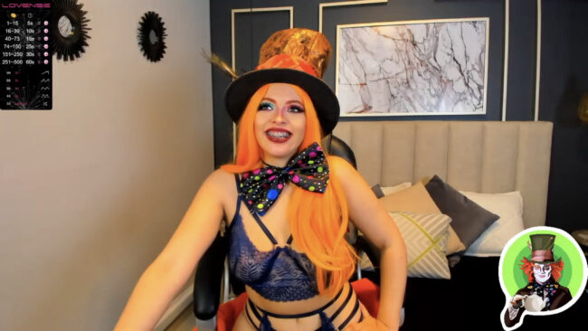 Victoria_Bathory Shows Off Her Style As The Mad Hatter