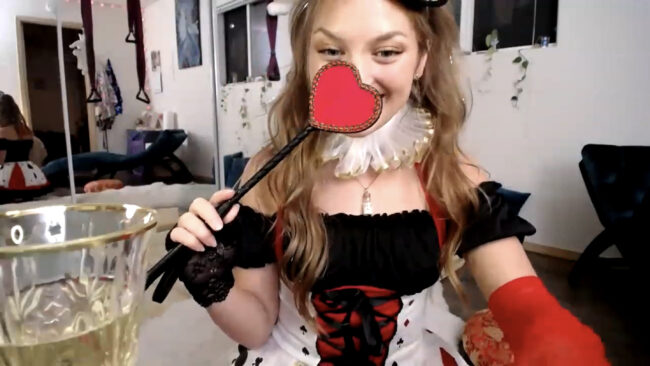 Queen Of Hearts GoldieFawn Is Ready To Go Into The Rabbit Hole
