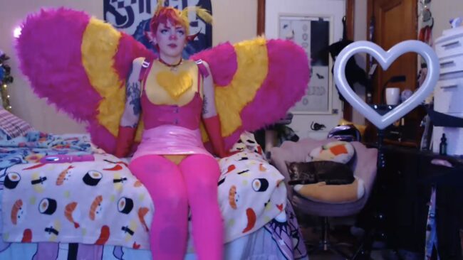 Nerdy_Squirty Looks Pretty As A Rosy Maple Moth