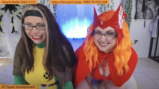 Miss_Lollipop And XFuukaX Team Up As Rogue And Scarlet Witch