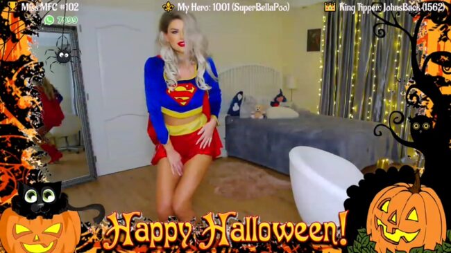 The Girl Of Steel SuperBellaBoo Is Dressed To Kill