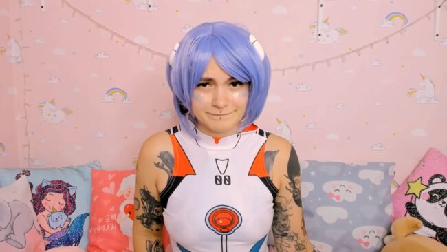Jelya_Meow Wears Her Plugsuit 00 To Become Rei Ayanami