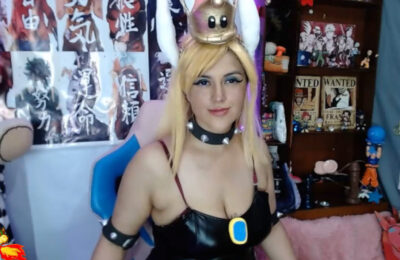 A Visit To The Mushroom Kingdom With Cristin_blue's Bowsette