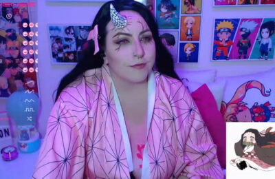 Cannddy_hot Becomes A Very Pink And Pretty Nezuko