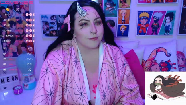 Cannddy_hot Becomes A Very Pink And Pretty Nezuko