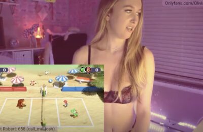 OliviaxFaye Volleys It Up In Mario Party