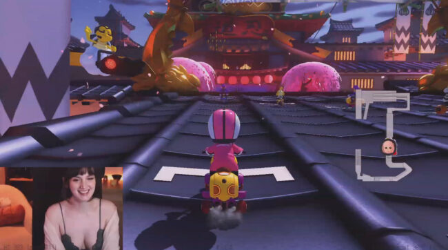 Lainx Races Around In Mario Kart