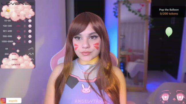 Angelytaxx Puts On Her Best D.Va Face On