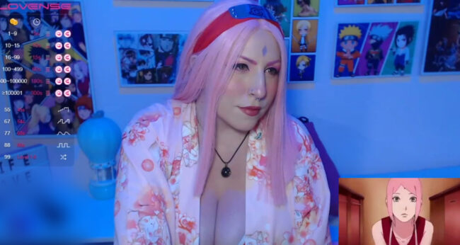 Cannddy_hot Becomes Part Of Team 7 With Her Cosplay Show