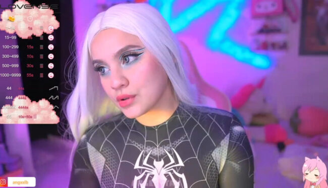 Angelytaxx Shows Off Her Symbiote Suit