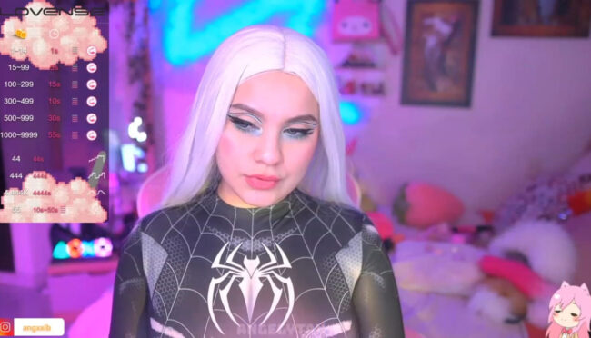 Angelytaxx Shows Off Her Symbiote Suit