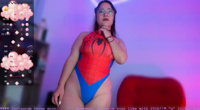 Evee_moonz Swings Into Action As Spider-Woman