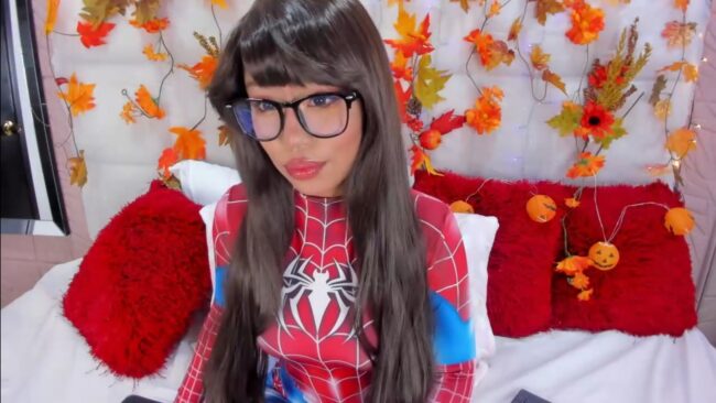 Loren_suit Puts On Her Spider-Suit
