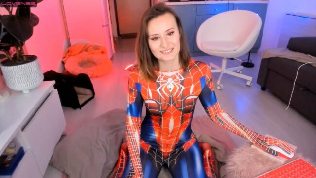 Wetmood Swings In Front Of The Camera As Spider-Woman
