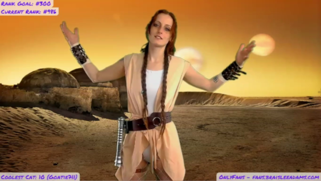Jedi Knightess BraisleeAdams’ Allure Is The Path To The Sexy Side