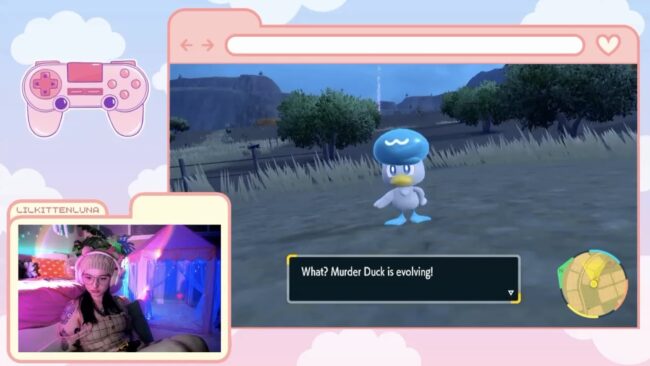 LilKittenLuna Helps Murder Duck Evolve In Pokémon Scarlet and Violet
