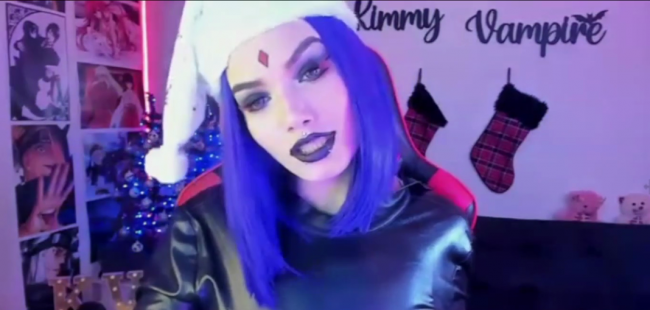 Raven Kimmy_Vampire Gets Into The Christmas Spirit Realm