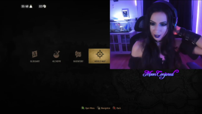 Gothic Beauty MoonConjured Has A Date With A Witcher