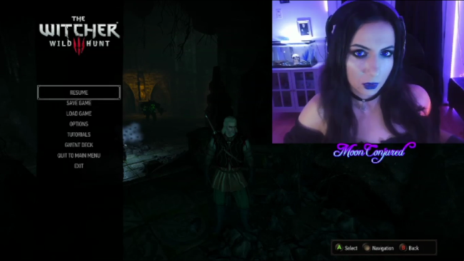 Gothic Beauty MoonConjured Has A Date With A Witcher