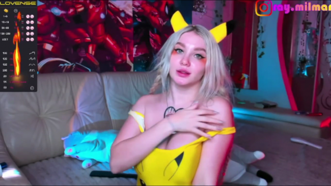 Ray_Milman Earns Her Badge Of Sexy Mastery As Pikachu