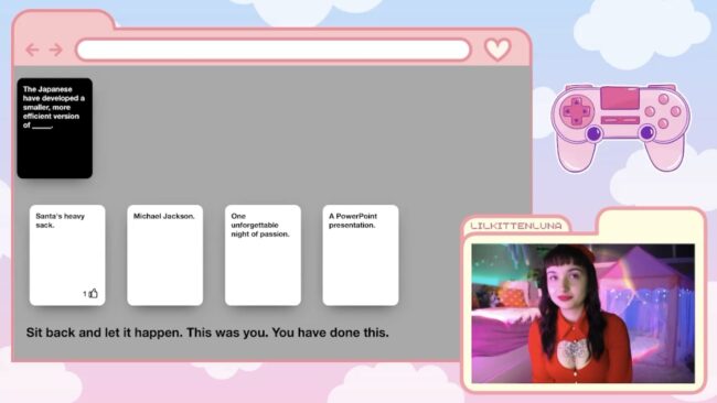 LilKittenLuna Plays Cards Against Humanity