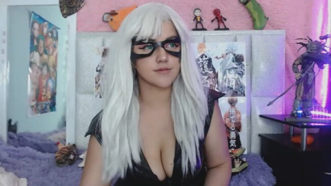 Cristin_blue Is Ready To Prowl As The Black Cat