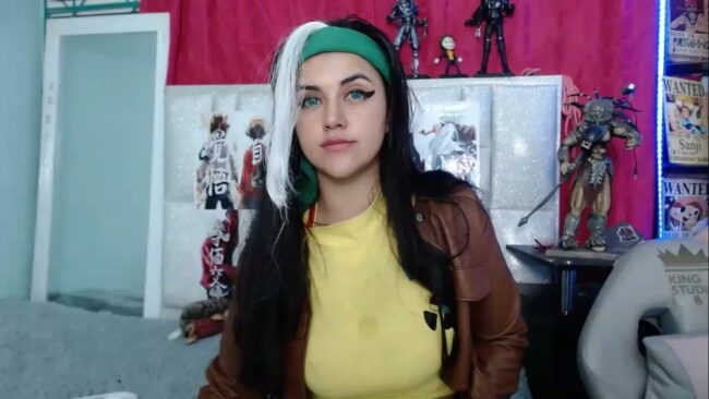 Cristin_blue Goes Rogue With Her X-Men Cosplay