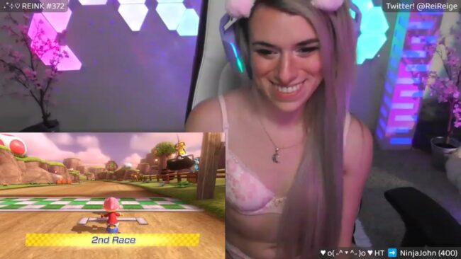 Reige Grabs The Right Power-Ups In Mario Kart