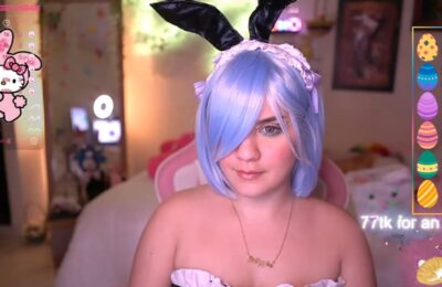 Cute Bunny Maid Angelytaxx Has A Basket Full Of Colorful Eggs