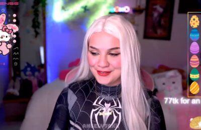 Angelytaxx Shows Off Her Cool Symbiote Suit