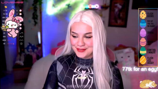 Angelytaxx Shows Off Her Cool Symbiote Suit